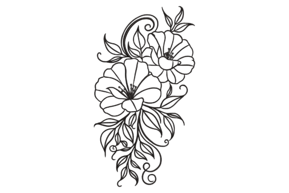 Graceful Floral Vine